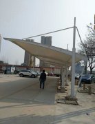 七字型膜結構汽車棚